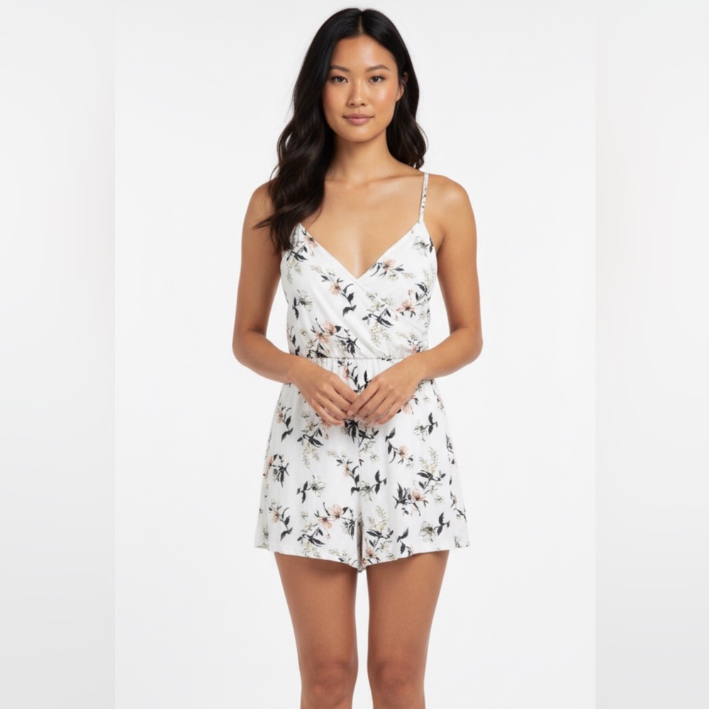 Tilly's Floral Spaghetti Strap Romper